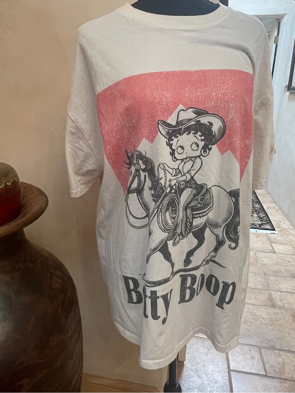 Vintage print Betty Boop tee